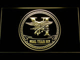 Navy SEAL Team Six (2) LED Neon Sign USB - Yellow - TheLedHeroes