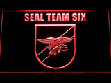 Navy SEAL Team Six (3) LED Neon Sign Electrical - Red - TheLedHeroes