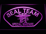 Navy SEAL Team Six Special Warfare LED Neon Sign USB - Purple - TheLedHeroes