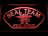 Navy SEAL Team Six Special Warfare LED Neon Sign USB - Red - TheLedHeroes