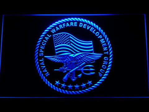 Naval Special Warfare Development Group LED Neon Sign USB - Blue - TheLedHeroes