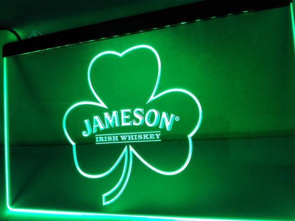 Jameson Shamrock LED Neon Sign Electrical - Green - TheLedHeroes