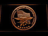 Naval Special Warfare Development Group LED Neon Sign USB - Orange - TheLedHeroes