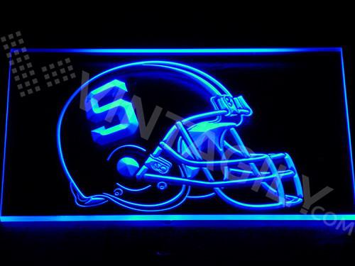 Syracuse Orange LED Neon Sign Electrical - Blue - TheLedHeroes