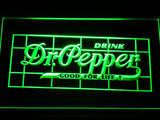 FREE Dr Pepper (2) LED Sign - Green - TheLedHeroes