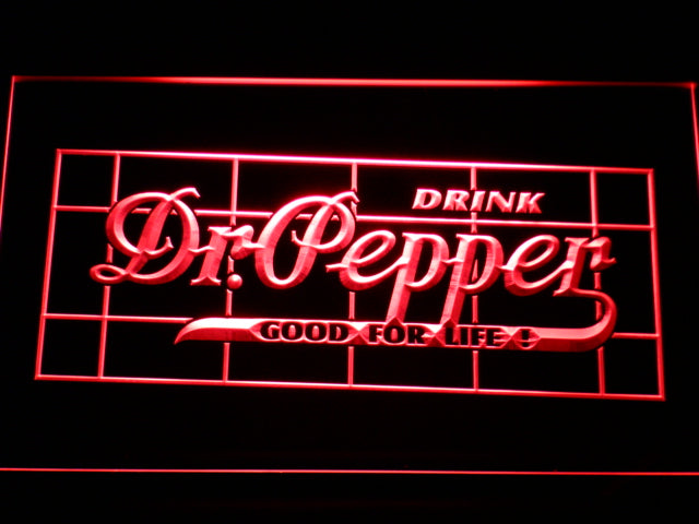FREE Dr Pepper (2) LED Sign - Red - TheLedHeroes