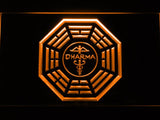 LOST Dharma Sign (4) LED Neon Sign USB - Orange - TheLedHeroes