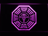 LOST Dharma Sign (4) LED Neon Sign USB - Purple - TheLedHeroes