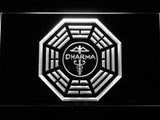 LOST Dharma Sign (4) LED Neon Sign USB - White - TheLedHeroes