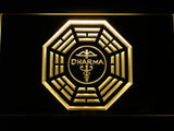 LOST Dharma Sign (4) LED Neon Sign USB - Yellow - TheLedHeroes