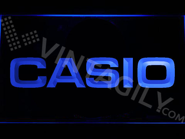 Casio LED Sign - Blue - TheLedHeroes
