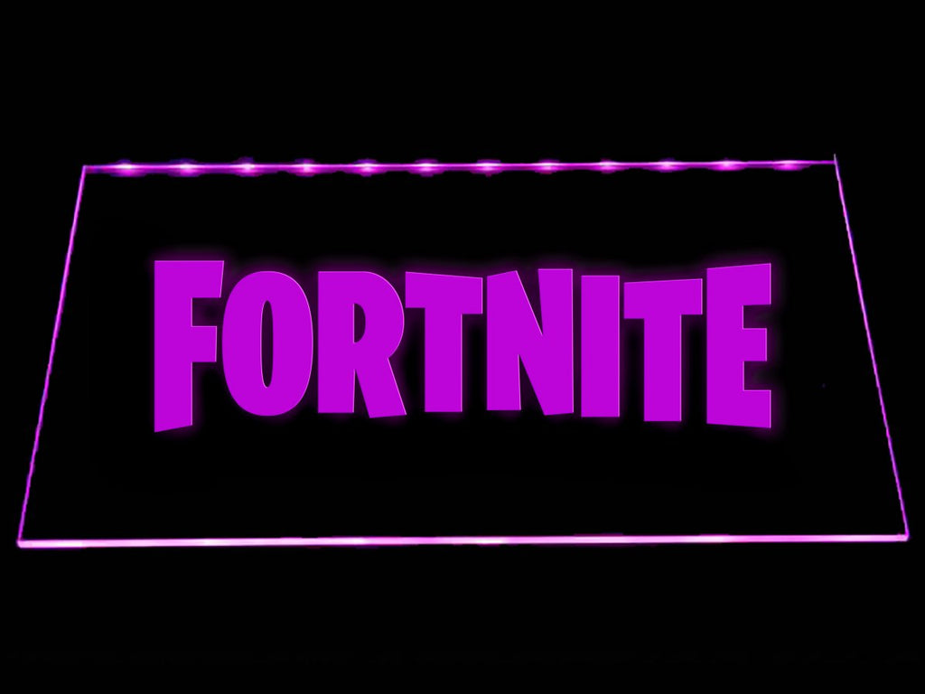 Fortnite logo LED Neon Sign Electrical - Purple - TheLedHeroes