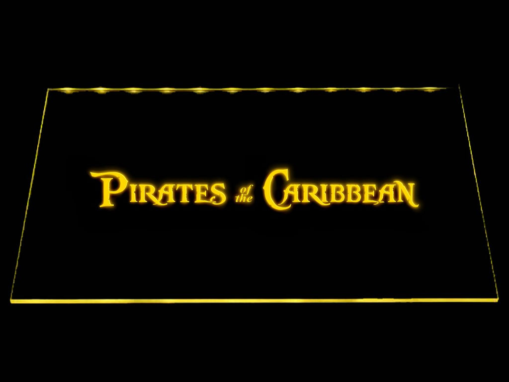 Pirates of the Caribbean LED Neon Sign USB - Yellow - TheLedHeroes