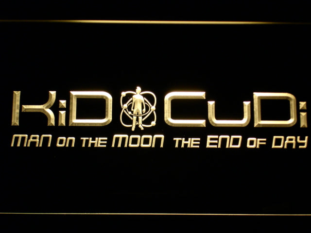 FREE Kid Cudi LED Sign - Yellow - TheLedHeroes