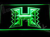 Hawaii Rainbow Warriors LED Neon Sign Electrical - Green - TheLedHeroes