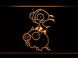 Invader Zim Piggy LED Neon Sign Electrical - Orange - TheLedHeroes