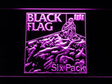 Black Flag - Six Pack LED Neon Sign Electrical - Purple - TheLedHeroes