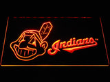 Cleveland Indians (21) LED Neon Sign USB - Orange - TheLedHeroes