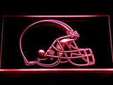 Cleveland Browns Helmet LED Neon Sign USB - Red - TheLedHeroes