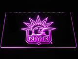 New York Rangers (2) LED Neon Sign USB - Purple - TheLedHeroes