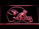 Arizona Cardinals Helmet LED Neon Sign USB - Red - TheLedHeroes