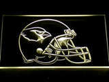 Arizona Cardinals Helmet LED Neon Sign Electrical - Yellow - TheLedHeroes