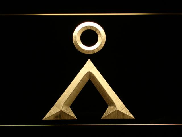 Stargate Earth Point Of Origin LED Neon Sign USB - Yellow - TheLedHeroes