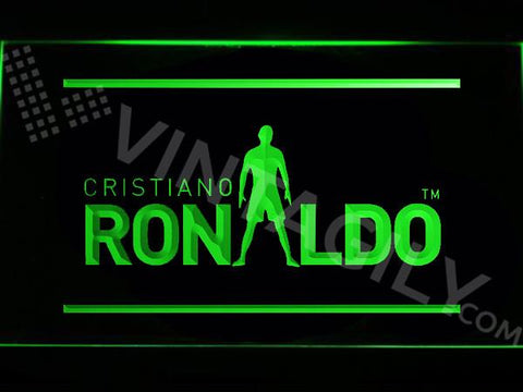 Cristiano Ronaldo 2 LED Neon Sign USB - Green - TheLedHeroes