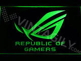 FREE Republic of Gamers LED Sign - Green - TheLedHeroes