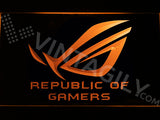 FREE Republic of Gamers LED Sign - Orange - TheLedHeroes