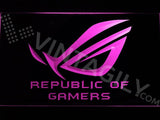 Republic of Gamers LED Neon Sign Electrical - Purple - TheLedHeroes