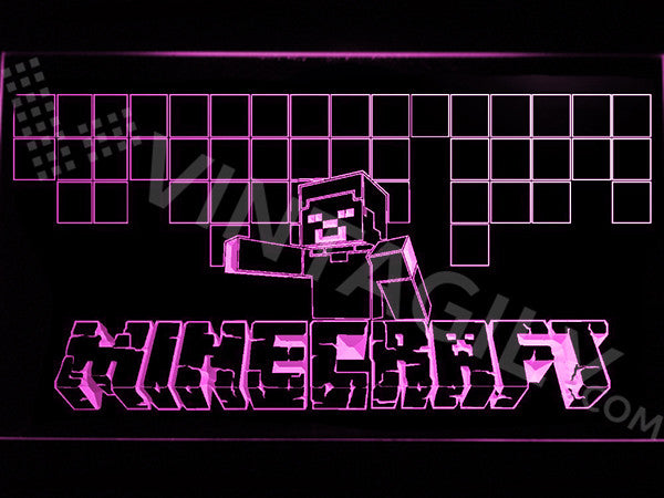 FREE Minecraft LED Sign | The perfect gift for your room or cave
