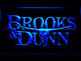 Brooks & Dunn LED Neon Sign USB - Blue - TheLedHeroes