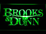 Brooks & Dunn LED Neon Sign Electrical - Green - TheLedHeroes