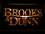 Brooks & Dunn LED Neon Sign Electrical - Orange - TheLedHeroes