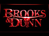 Brooks & Dunn LED Neon Sign USB - Red - TheLedHeroes
