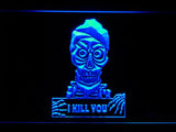 Achmed - Silence, I kill you LED Neon Sign Electrical - Blue - TheLedHeroes