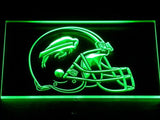 Buffalo Bills Helmet LED Neon Sign USB - Green - TheLedHeroes