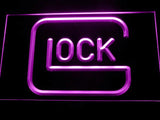 Lock Firearms LED Neon Sign USB - Purple - TheLedHeroes