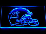 Carolina Panthers Helmet LED Neon Sign USB - Blue - TheLedHeroes