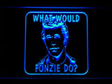 What would fonzie do? LED Neon Sign Electrical - Blue - TheLedHeroes