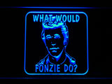 FREE What would fonzie do? LED Sign - Blue - TheLedHeroes