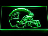 Carolina Panthers Helmet LED Neon Sign USB - Green - TheLedHeroes