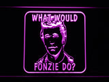 FREE What would fonzie do? LED Sign - Purple - TheLedHeroes