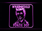 What would fonzie do? LED Neon Sign Electrical - Purple - TheLedHeroes