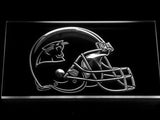 Carolina Panthers Helmet LED Neon Sign USB - White - TheLedHeroes