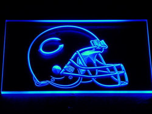 Chicago Bears Helmet LED Sign - Blue - TheLedHeroes