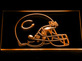 Chicago Bears Helmet LED Sign - Orange - TheLedHeroes