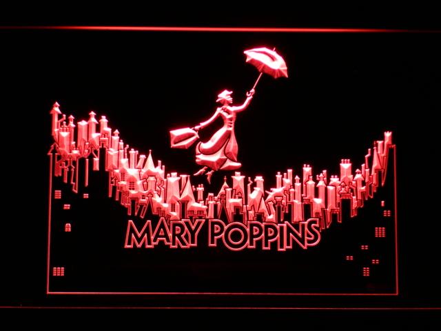 Mary Poppins LED Neon Sign Electrical - Red - TheLedHeroes