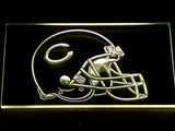 Chicago Bears Helmet LED Sign - Yellow - TheLedHeroes